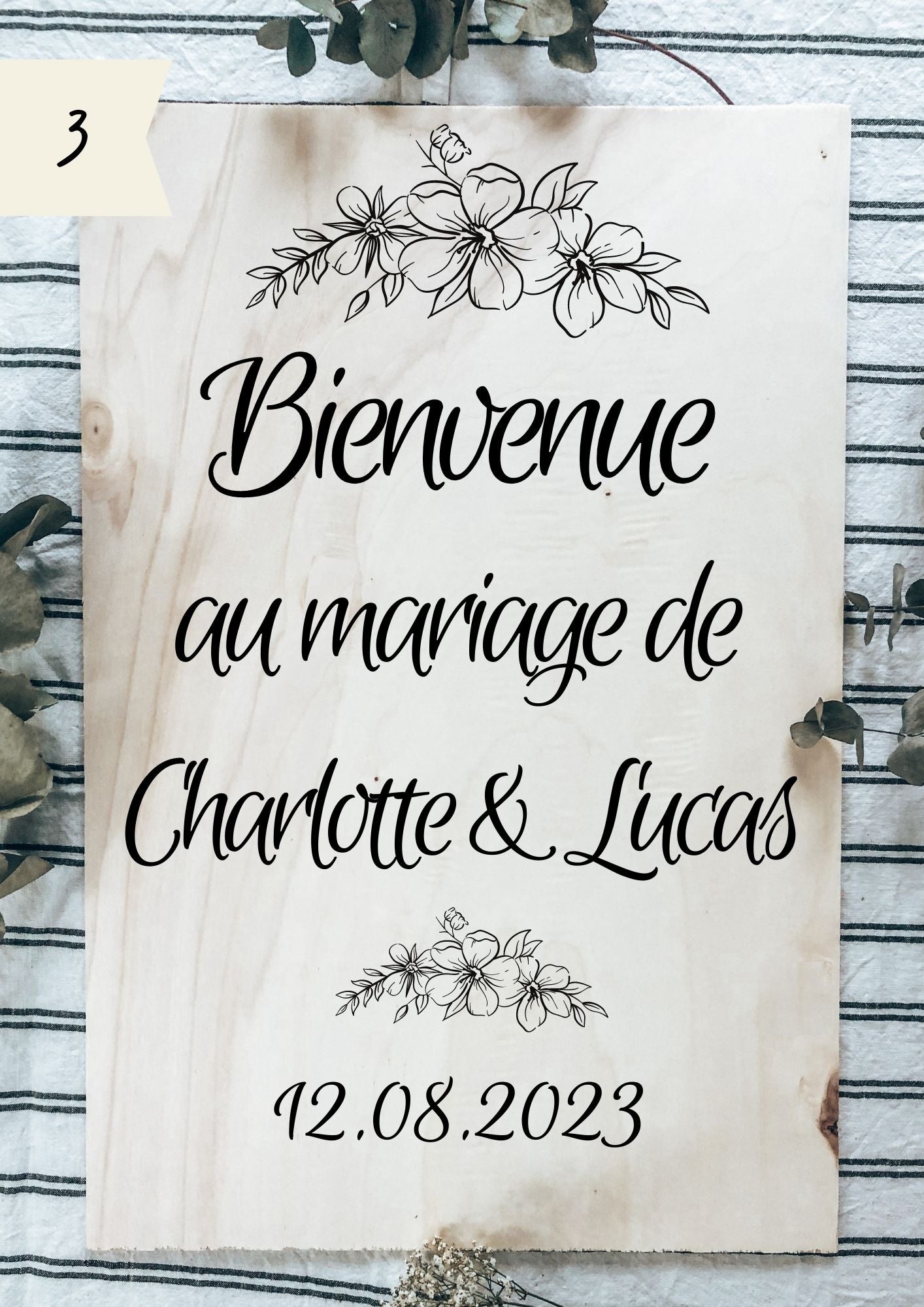 Panneau de bienvenue - Mariage ou Baptême Lespimpeurs Les pimpeurs