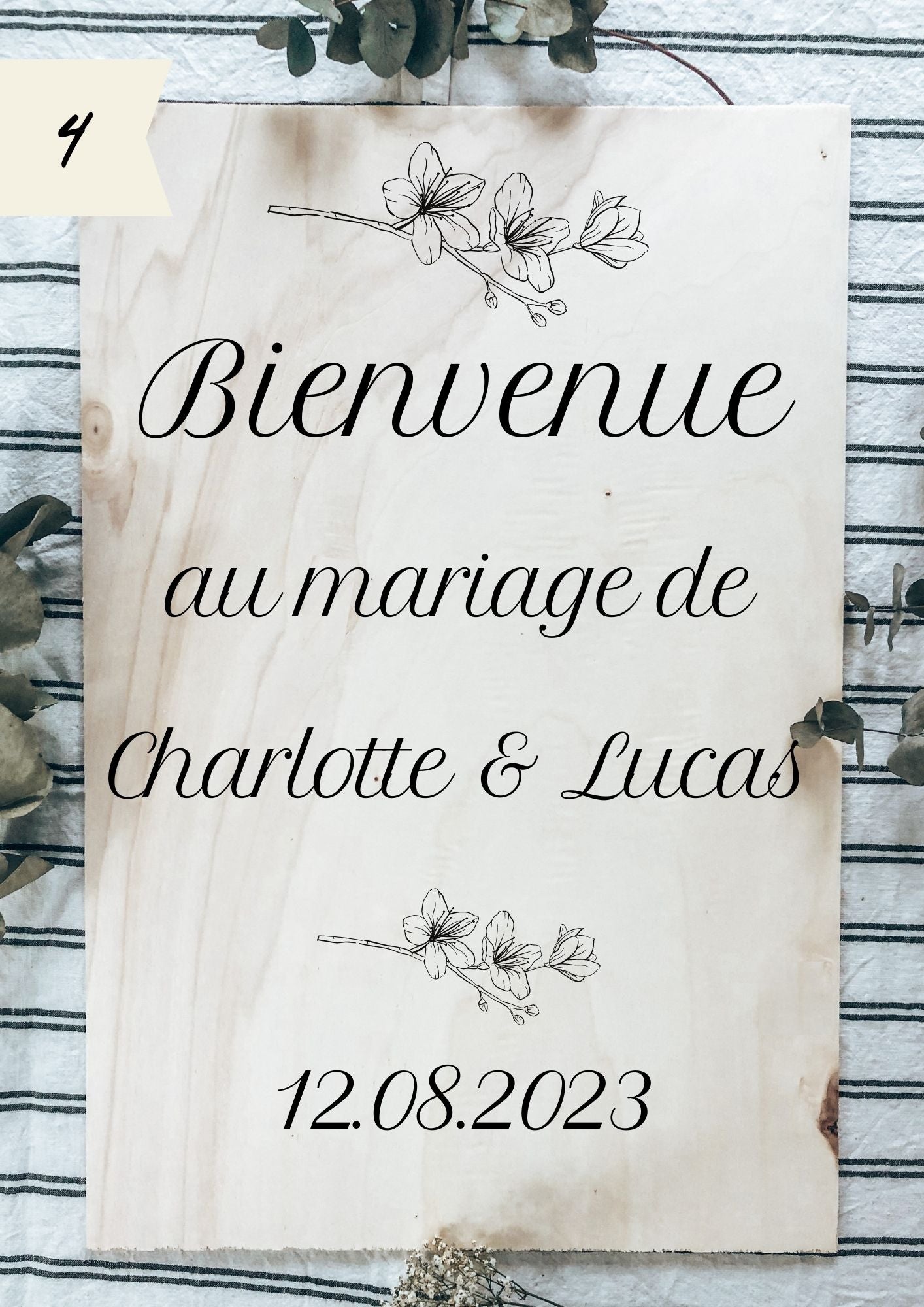 Panneau de bienvenue - Mariage ou Baptême Lespimpeurs Les pimpeurs