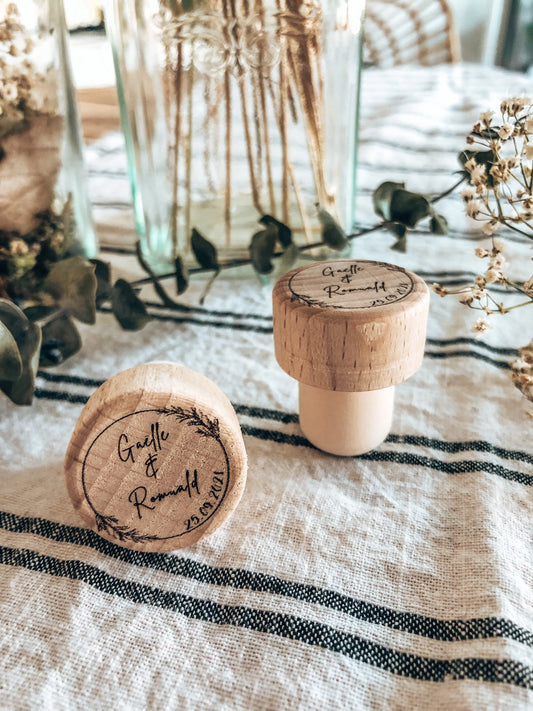 les pimpeurs bouchon bouteille vin personnalisé cadeau mariage