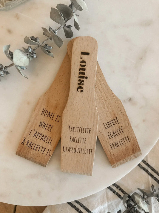 Spatule à raclette personnalisée Lespimpeurs Les pimpeurs cadeau original