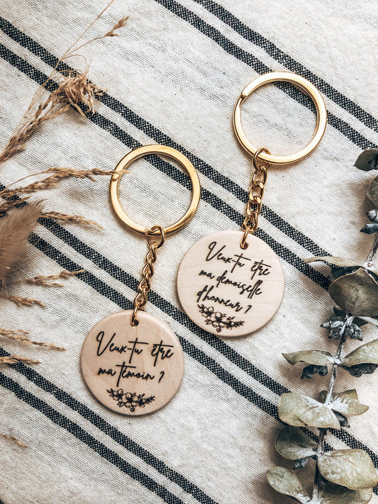 les pimpeurs porte clef personnalisé cadeau invité mariage nounou père papi mamie