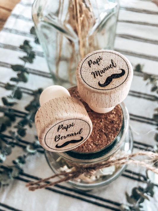 Bouchon de vin personnalisé pour toutes occasions Lespimpeurs Les pimpeurs fete peres fete grand peres