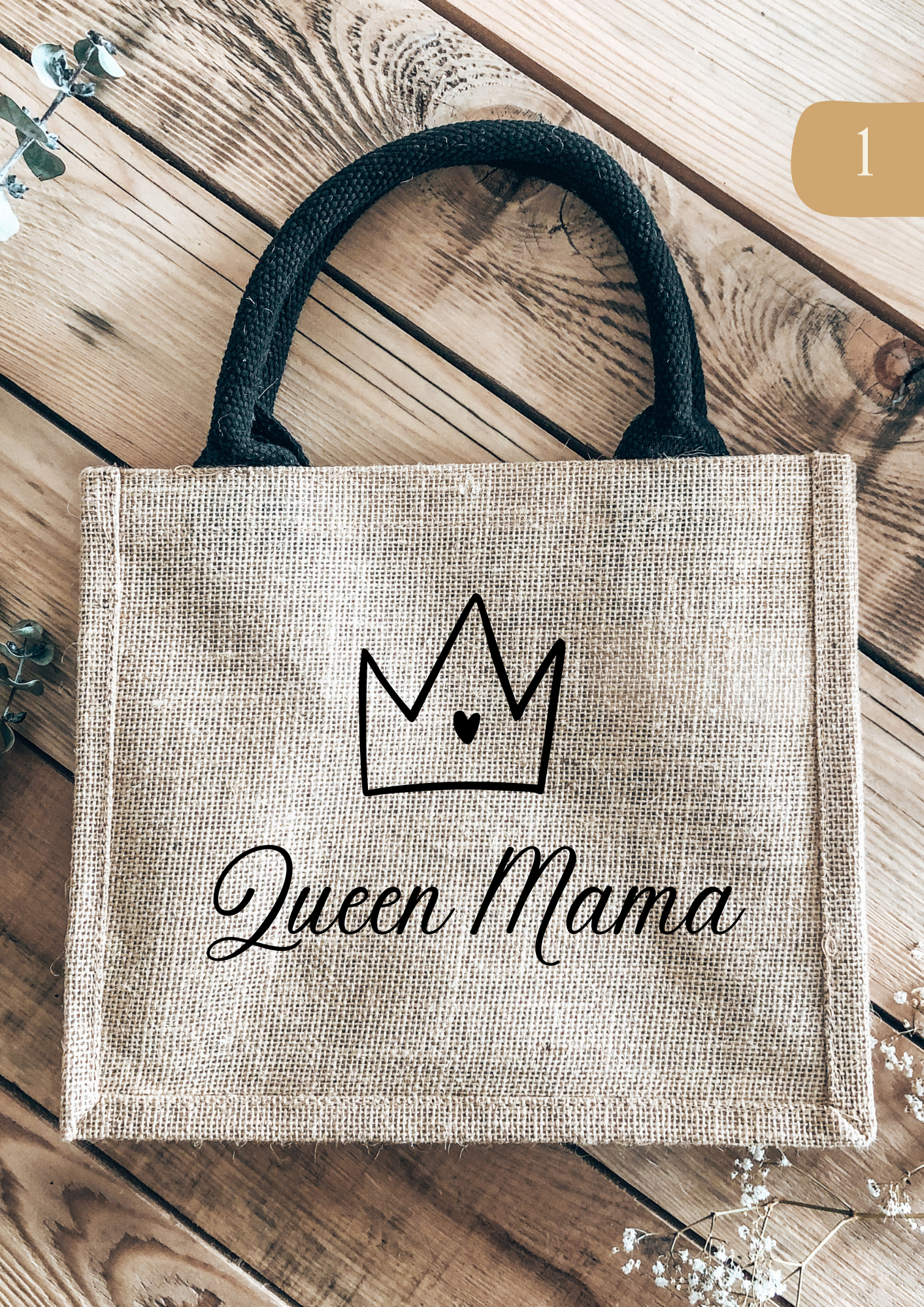 Petit sac cabas en toile de jute Lespimpeurs