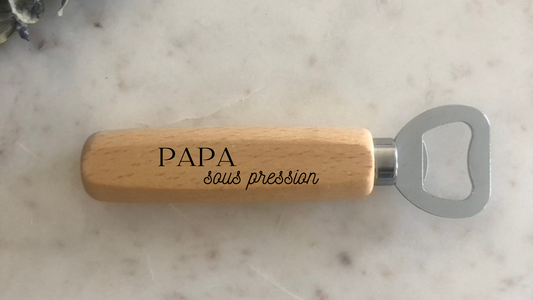 Décapsuleur personnalisé Lespimpeurs Les pimpeurs cadeau original fete des peres tonton