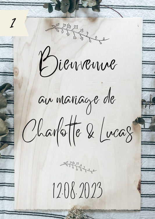 Panneau de bienvenue - Mariage ou Baptême Lespimpeurs Les pimpeurs