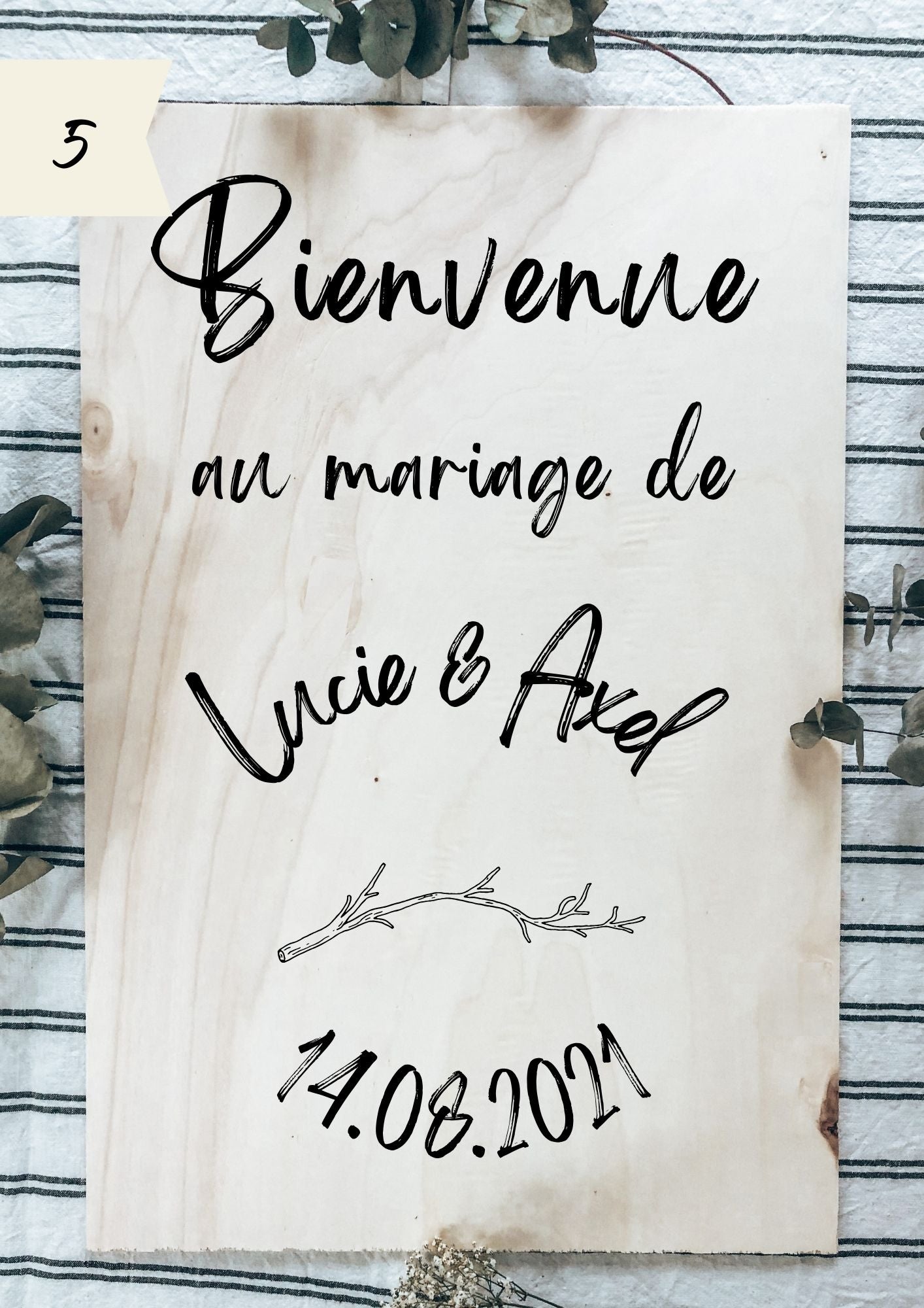 Panneau de bienvenue - Mariage ou Baptême Lespimpeurs Les pimpeurs