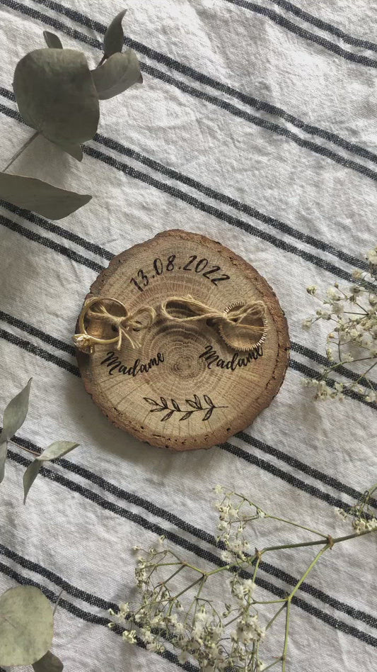 Porte alliances en bois personnalisé