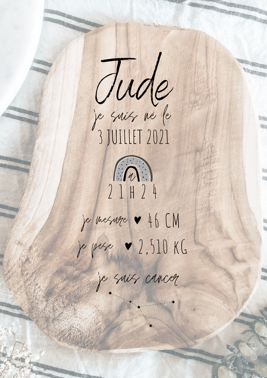 Panneau de décoration Bienvenue bébé Lespimpeurs