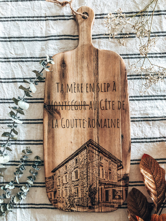 Planche à découper personnalisée Lespimpeurs Les pimpeurs cadeau original