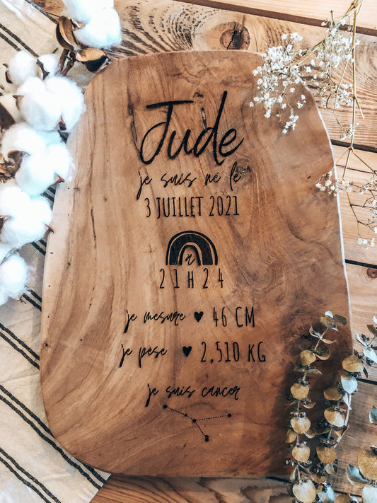 Panneau de décoration Bienvenue bébé Lespimpeurs