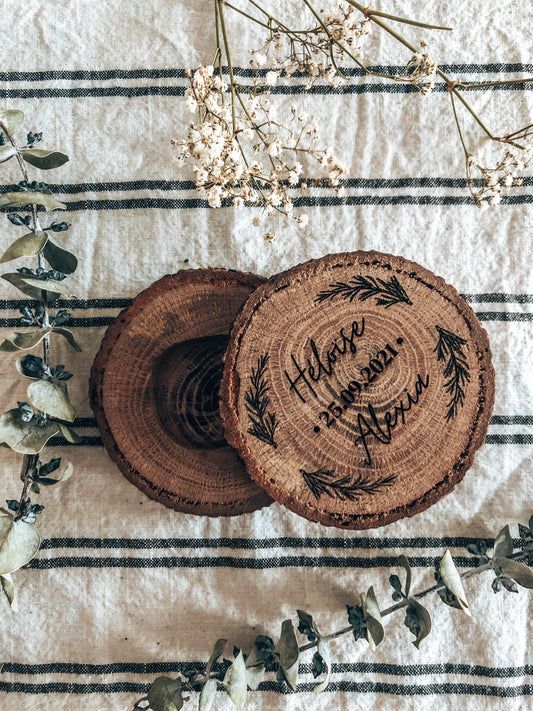 Boite à alliances en bois Lespimpeurs Les pimpeurs mariage champetre